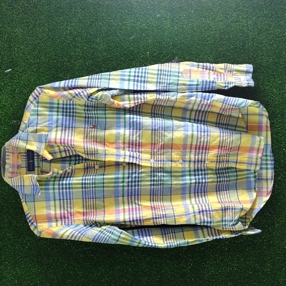 Polo Button Up Or Button Down Multi-Color Print P… - image 2